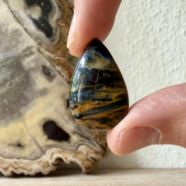 Pietersiet cabochon ca. 19 x 31 mm