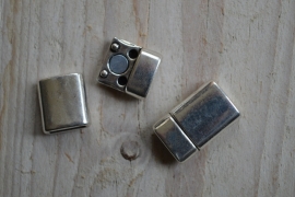 Metalen magneetsluiting 10 mm ca. 13 x 20 mm per stuk
