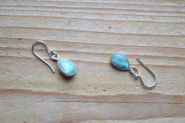 Sterling zilver Oorbellen met Larimar