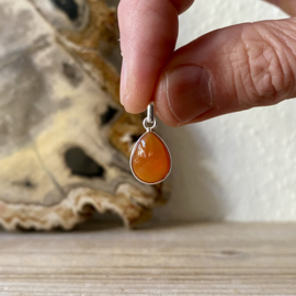 Sterling zilver hangertje met Carneool
