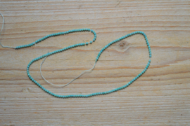 Amazoniet runde Perlen ca. 2 mm A klasse (seedbeads)