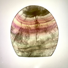 Regenboog Fluoriet gepolijste sculptuur