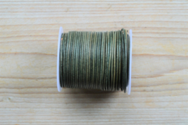 Rindleder 1,5 mm Vintage Olivengrün pro meter