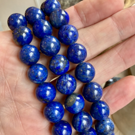 Lapis Lazuli ronde kralen 12 mm (bijgekleurd)
