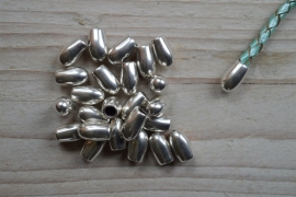 Metalen eindkap 4 mm ca. 7 x 13 mm per stuk