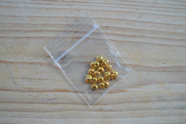 Goldfarbige Kashierperlen ca. 4 mm 20 stück