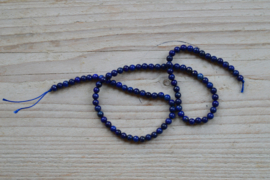 Lapis Lazuli ronde kralen 4 mm (bijgekleurd)