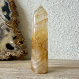 Limonietkwarts/Golden Healer gepolijste toren