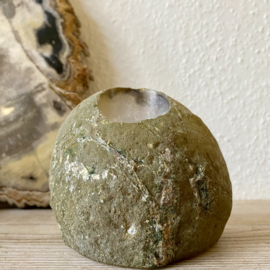 Agaat waxinelicht houder