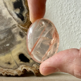 Hematoïde Kwarts hanger B ca. 28 x 39 mm