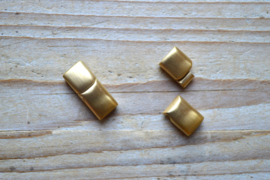 RVS Gold plated magneetsluiting MAT ca. 10 x 23 mm
