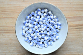 Delfts blauw rond ca. 8 mm (per stuk)