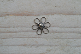 Zwischenteil Sterling Silber Blume I ca. 15 mm pro Stück