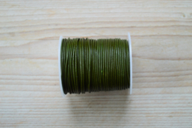 Rindleder 1,5 mm Olivengrün pro meter