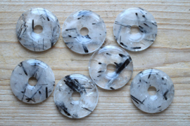 Donut Toermalijn Kwarts ca. 40 mm