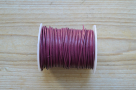 Rundleer 1.5 mm Donker Fuchsia per meter