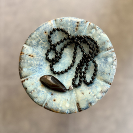 Regenboog Obsidiaan mala