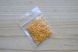Goudkleurige ringetjes open ca. 5 mm