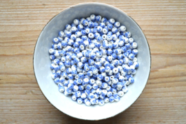 Delfts blauw rond ca. 6 mm (per stuk)