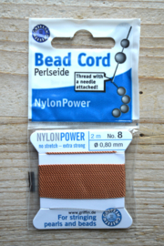 Griffin nylonpower donker oranje dikte 0,8 mm (No 8)