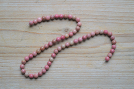 Rhodonit runde Perlen ca. 6 mm