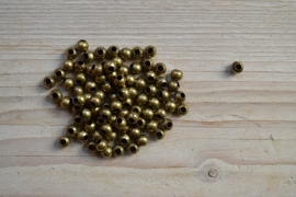 Bronskleurige kralen ca. 6 mm per 10 stuks