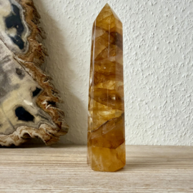Limonietkwarts/Golden Healer gepolijste toren
