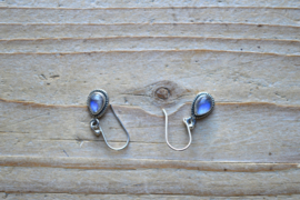 Sterling zilver Oorbellen met Maansteen
