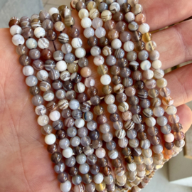 Botswana Achat runde Perlen 4 mm A klasse