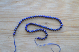 Lapis Lazuli runde Perlen ca. 6 mm (ungefarbt)