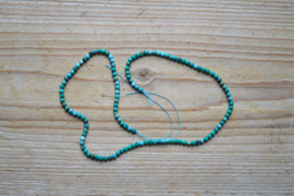 Hubei Turkoois gefacetteerde ronde kralen ca. 3 mm (seedbeads)