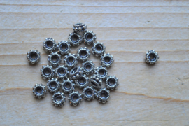 Spacer sterling zilver ca. 6,7 mm (per 5)