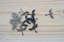RVS bedel libelle ca. 13 x 18 mm per stuk