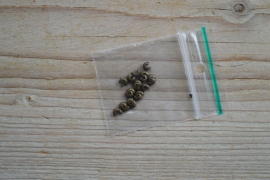 Bronsfarbige Kashierperlen ca. 3 mm 20 stück