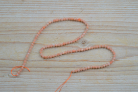 Zonnesteen gefacetteerde ronde kralen ca. 3 mm (seedbeads)