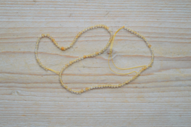 Citrin facettierte runde Perlen ca. 3 mm (seedbeads)