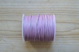 Rundleer 1.5 mm Metallic Lila per meter