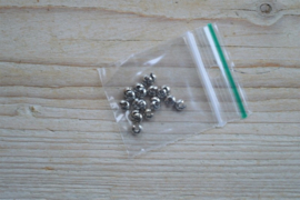 Metalen knijpkraalverbergers ca. 4 mm 20 stuks