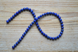 Natuurlijke Lapis Lazuli ronde kralen ca. 6 mm A klasse 