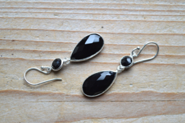 Sterling zilver Oorbellen met Onyx