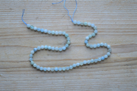 Aquamarin facettierte runde Perlen ca. 6 mm