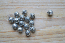 Kraal sterling zilver ca. 9 x 10 mm per stuk