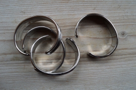 Metalen Armband für 10 mm flaches Leder