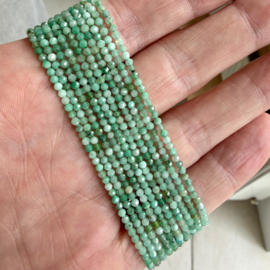 Smaragd facettierte runde Perlen ca. 2,5 mm (seedbeads)