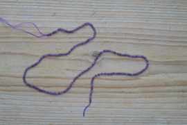 Amethist gefacetteerde ronde kralen ca. 2 mm  (seedbeads)