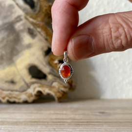 Sterling zilver hangertje met Carneool