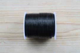 Rundleer 1.5 mm Zwart per meter