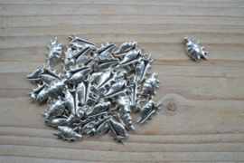 Metalen tussenkraal schelp ca. 9 x 16 mm per 5 stuks