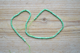Chrysopraas gefacetteerde rondellen ca. 2 x 3 mm A klasse