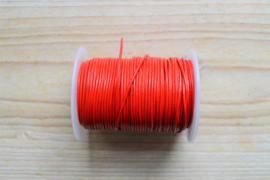 Rundleer 1 mm Rood per meter